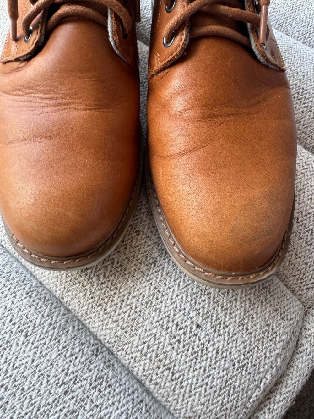 TOMS Men's Hillside Leather Lace Up Wool Blend Lined Ankle Boots Brown Size 10.5 - Picture 3 of 8